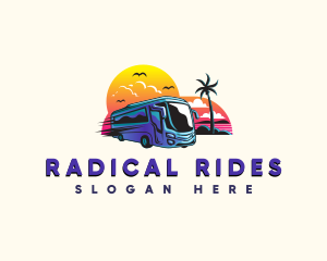 Tropical Tour Bus logo design