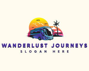 Tropical Tour Bus logo design