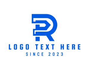 Courier Warehouse Letter R logo