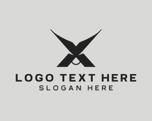 Oxen Horn Letter X logo