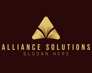 Luxury Pyramid Gold logo design