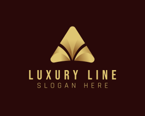 Luxury Pyramid Gold logo design