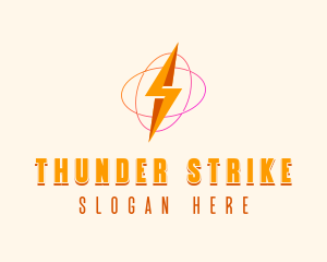 Thunder Bolt Electricity logo design