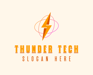 Thunder Bolt Electricity logo design