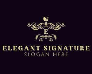 Luxury Restaurant Dining logo design