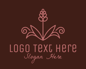 Hyacinth Flower Plant logo