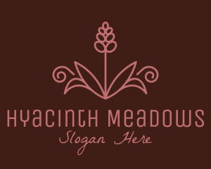 Hyacinth Flower Plant logo