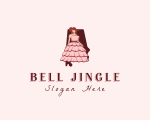 Southern Belle Dress Alabama logo design