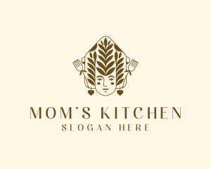 Organic Woman Chef logo design