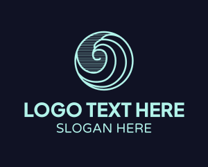 Water Wave Icon logo design