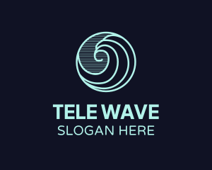 Water Wave Icon logo design