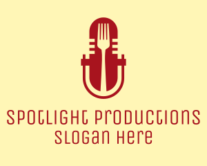 Fork Microphone Talk Show  logo