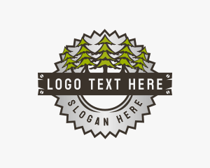 Tree Saw Logging logo