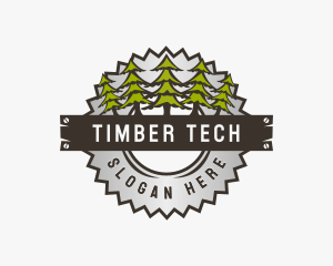 Tree Saw Logging logo