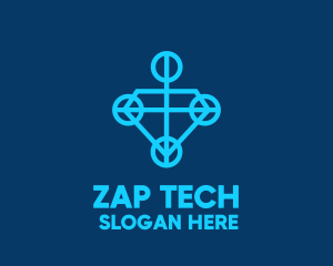 Tech Diamond Symbol logo design