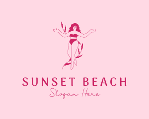 Sexy Woman Bikini logo design