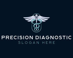 Medical Clinic Caduceus logo design