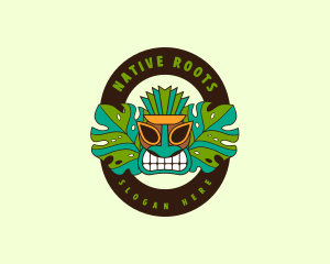 Hawaiian Resort Tiki logo design