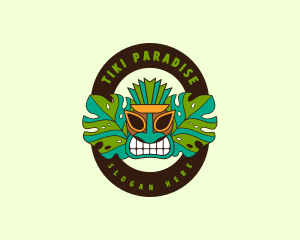 Hawaiian Resort Tiki logo design