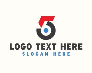 Modern Tech Number 56 logo design