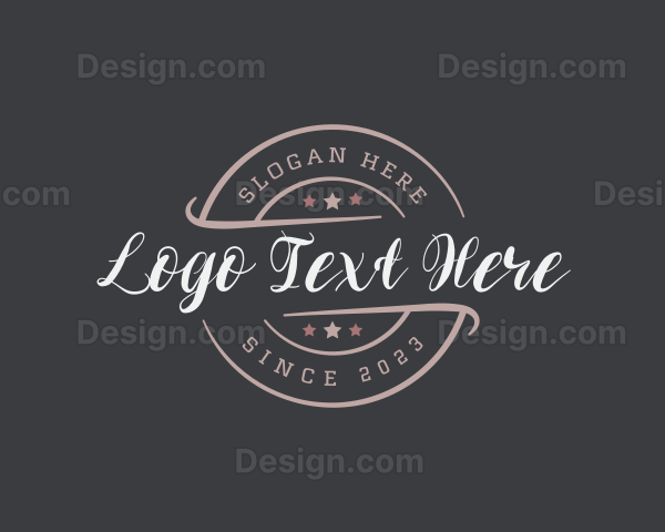 Hipster Business Banner Logo