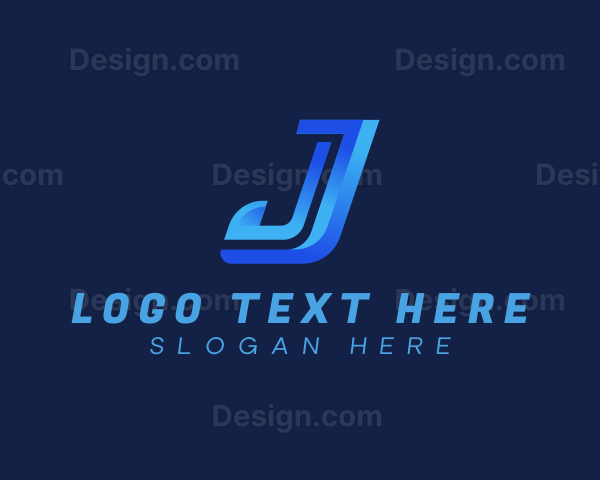 Startup Business Tech Letter J Logo