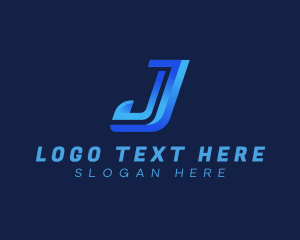 Startup Business Tech Letter J logo design