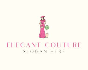 Couture Fashion Girl logo design