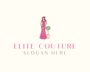 Couture Fashion Girl logo design