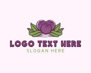 Mangosteen Organic Produce logo design