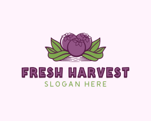 Mangosteen Organic Produce logo design