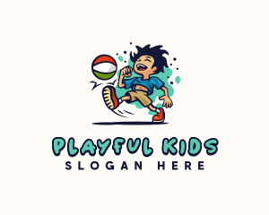 Kid Play Ball logo design