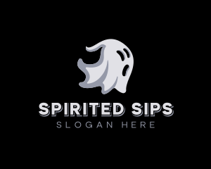 Haunted Scary Ghost logo design