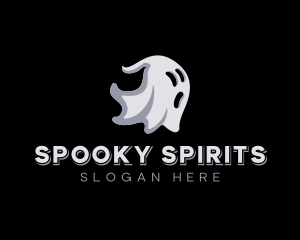 Haunted Scary Ghost logo design