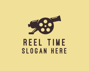 Film Reel Cannon  logo design