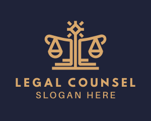 Elegant Lawyer Scale logo design