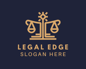 Elegant Lawyer Scale logo