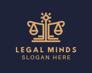 Elegant Lawyer Scale logo