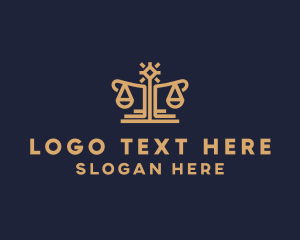 Elegant Lawyer Scale logo design