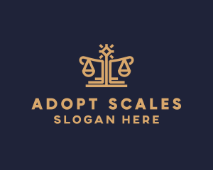 Elegant Lawyer Scale logo design