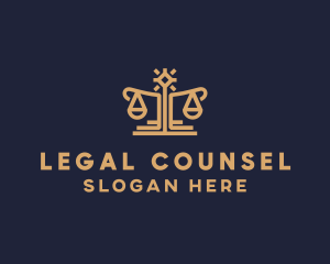 Elegant Lawyer Scale logo