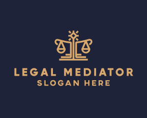 Elegant Lawyer Scale logo design