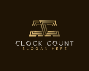 Abstract Luxury Letter C logo design