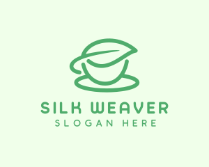 Green Herbal Tea Cup logo design