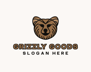 Grizzly Bear Animal logo design