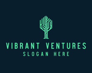 Tree Circuit Tech Venture logo design