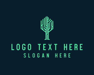 Tree - Tree Circuit Tech Venture logo design
