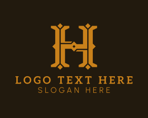 Startup Business Complex Letter H logo design