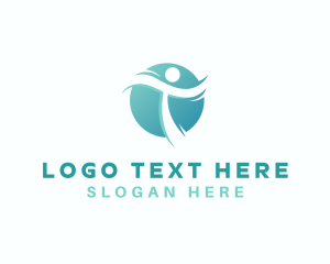 Community People Letter T logo design