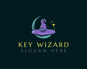 Mythical Wizard Hat logo design